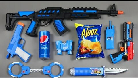 Guns toys potato chips pepsi can toys from the box