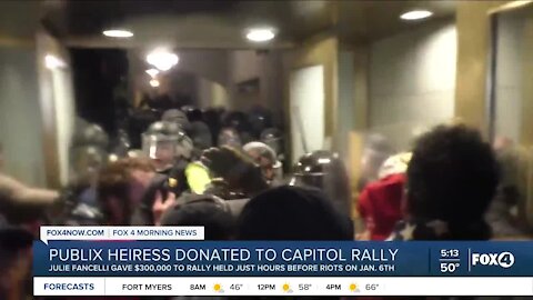 Publix Heiress donated to capitol riots