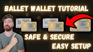 Ballet Crypto Wallet "Safe & Secure Cold Storage Wallet" Unboxing & Set Up