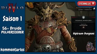 Diablo 4 S01E05 | kommentarlos | Alptraum-Dungeons Farmen mit Pulverisierer Druide 56+