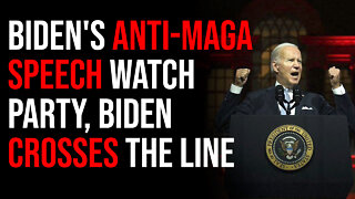 Biden's Anti-MAGA Speech Watch Party, Biden CROSSES The Line