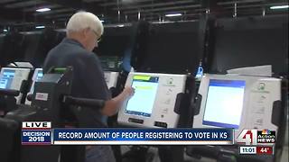 Record amount of people registering to vote in Kansas