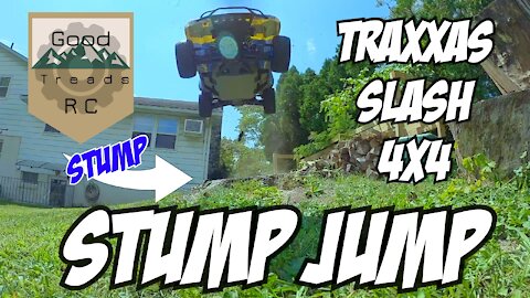 Traxxas Slash 4x4 Stump Jump!