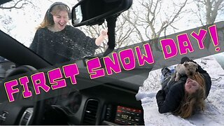 Hilarious First Snow Day On The Horse Farm!