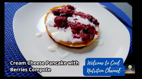 Keto Cream Cheese Pancake with Berries Compote Recipe