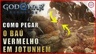 God of war Ragnarok, Como pegar o baú vermelho em Jotunhem | Super dica