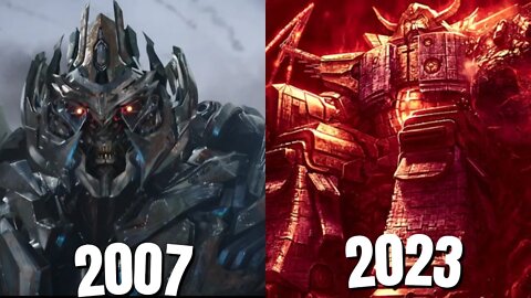 Evolution of Transformers MOVIES Main Villains 2007-2023