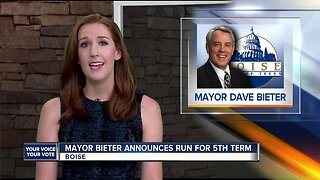 Boise Mayor Bieter announces reelection bid