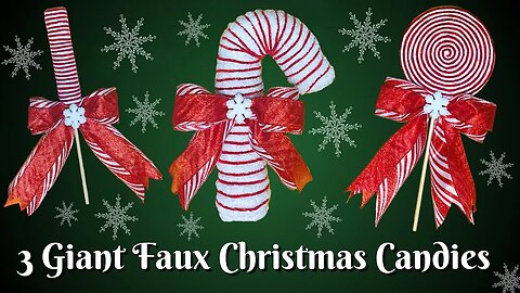 DIY Faux Christmas Candy | DIY Christmas Wreath Attachments | DIY Christmas Ornament | Fake Bake
