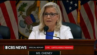 Liz Cheney Reveals Her J6 End Game: Trump Can't Run Again