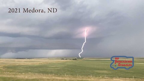 Lightning in Medora, North Dakota | RvAmericanDream