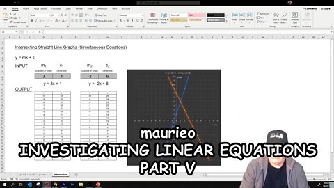 maurieo INVESTIGATING LINEAR EQUATIONS PART V