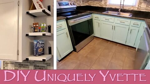 Kitchen Makeover | EASY DIY Wall Shelves | Part 2