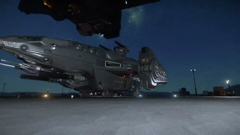 Star Citizen landing on Bezdek bounty hunter and 30K Redeemer Hercules A2