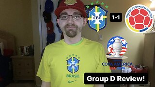RSR6: Brazil 1-1 Colombia CONMEBOL Copa América 2024 Group D Review!