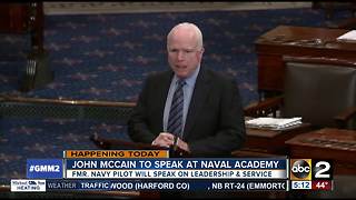 Sen. McCain to speak at Naval Academy Monday