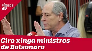 Governo é composto por 3 núcleos: racional, militar e circo dos horrores; diz Ciro Gomes