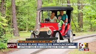 Antique Cars ride coming back to Kings Island