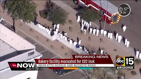 Hazmat crews respond to CO2 leak in Phoenix