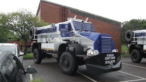 SOUTH AFRICA - Durban - Caspir armoured vehicle handover (Video) (x84)