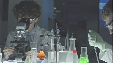 A Man And A Woman Working In A Laboratory