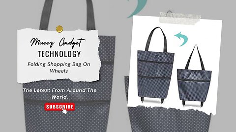 Folding Shopping Bag On Wheel | Link in description