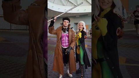 Gambit and Rogue just hanging out | Cosplay Megacon