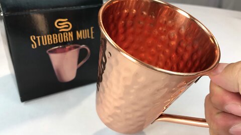 Tapered Moscow Mule Copper Mug by Stubborn Mule Review