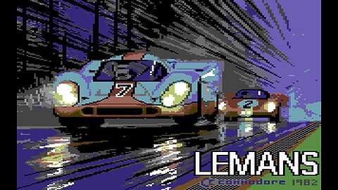 Longplay Of Commodore 64 Game "LeMans" Using Cartridge & Paddle Controller on Original Hardware