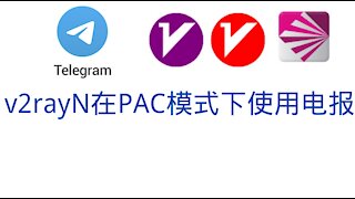 How to use telegram in PAC mode with v2rayN😎😎