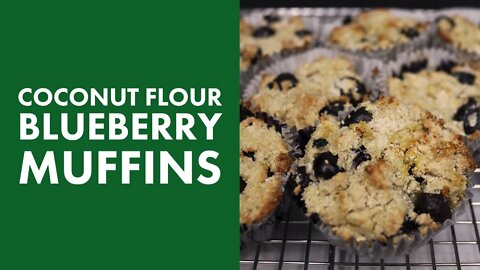 Vegan Blueberry Muffins With Coconut Flour