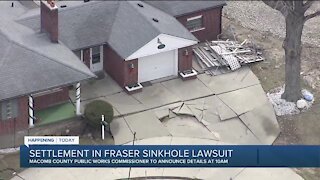 Settlement to be announced in Fraser sinkhole lawsuit