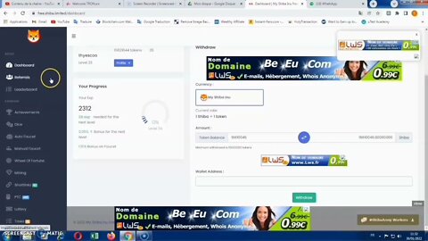 Comment retirer ses crypto shiba inu gagnés free shiba limited trust wallet retrait shiba inu