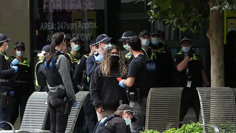 Teenage Girl Detained Bourke Street Mall - 1200hrs AEST (z) 24/09/21 Video 7