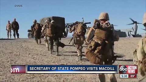 Secretary of State, Mike Pompeo visits MacDill Air Force Base