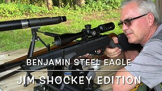 Benjamin Steel Eagle Jim Shockey edition. 22 caliber nitro piston break barrel. First range trip