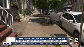Baltimore Police looking for two men accused of rape