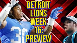 Detroit Lions Week 16: Preview #detroitlions #carolinapanthers #nfl