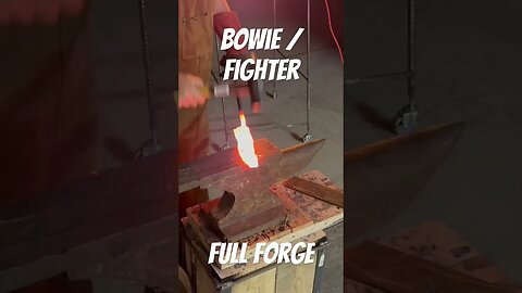 Bowie / Fighter: Full Forge #knife #montana #homemade #howto #metal
