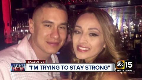 Salt River PD Officer speaks for first time after his wife was shot in Las Vegas shooting