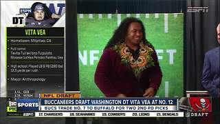 Bucs draft DT Vita Vea in 1st round of NFL Draft