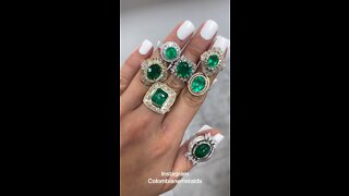 Heirloom statement Colombian emerald and diamond investment quality ring jewelry