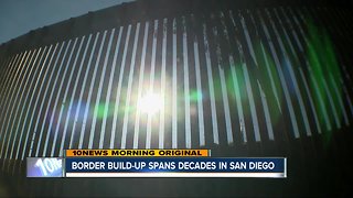 Border fence build-up in San Diego spans decades