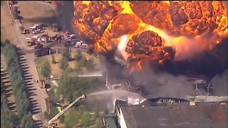 Massive Explosion, Fire At a Chemical Plant