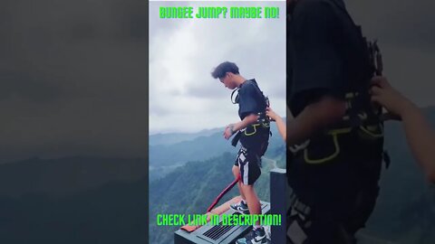 Bungee Jump? Maybe No! Amazing Compilations #Shorts #YoutubeShort #ExtremeSports #Bungee #BungeeJump