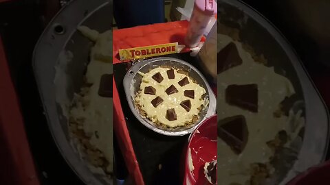 baking cheesecake with Toblerone