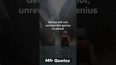 Genius will not..........Quotes of the day in english