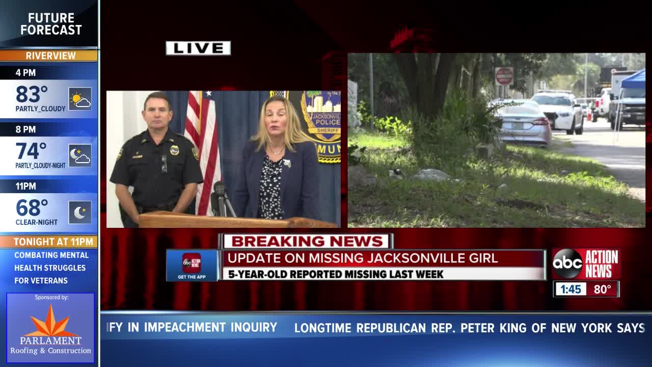 AMBER ALERT: JSO gives update on missing 5-year-old