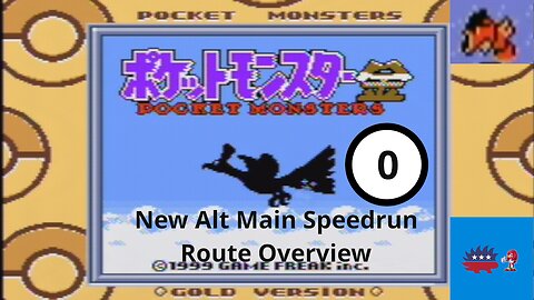 Pokemon Gold -- Alt Main Red Gyarados Speedrun Route Part 0