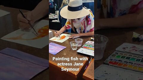 Painting Fish with Actress Jane Seymour #Pace23